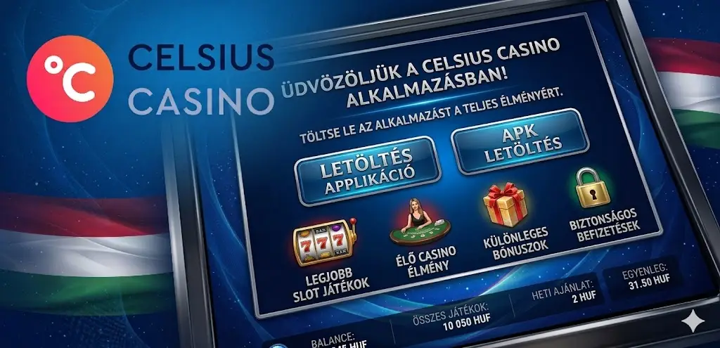 Celsius casino mobil App és APK letöltés képernyőkép